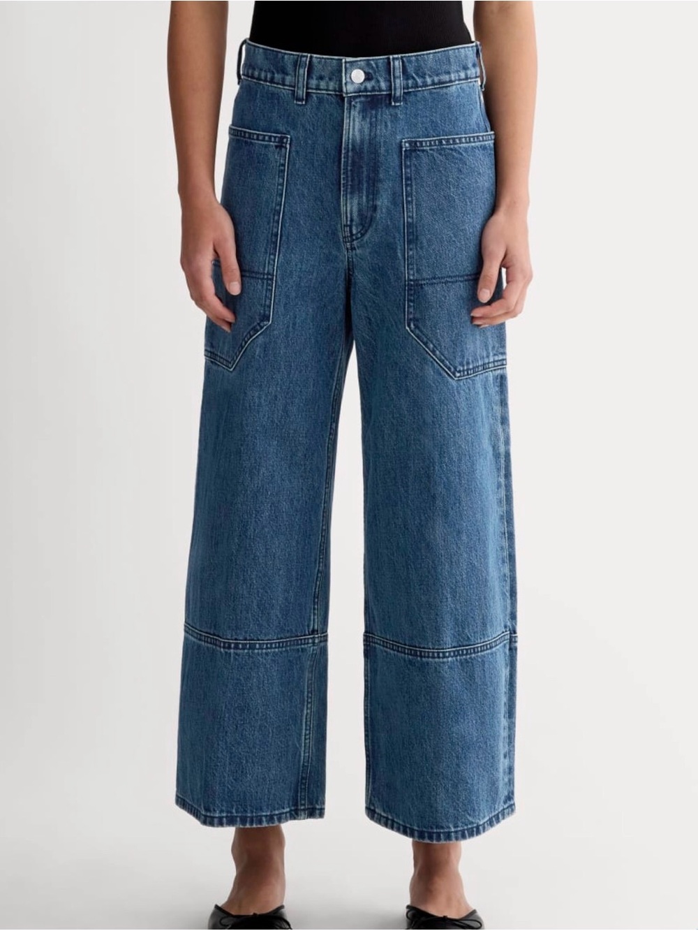 Everlane The Way-High Gardener Cropped Jean wrap around pockets Women’s Size 3